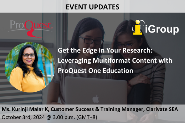 ProQuest - Leveraging Multiformat Content with ProQuest One Education